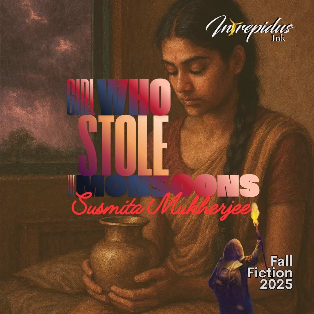 Susmita Mukherjee Story Cover "Girl Who Stole the Monsoons" Nov 2025 Fall Fiction 2025